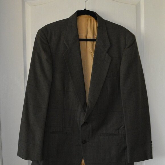Cellini Collection Men's Plaid 2 piece Pant Suit Set size 42R - Picture 4 of 10